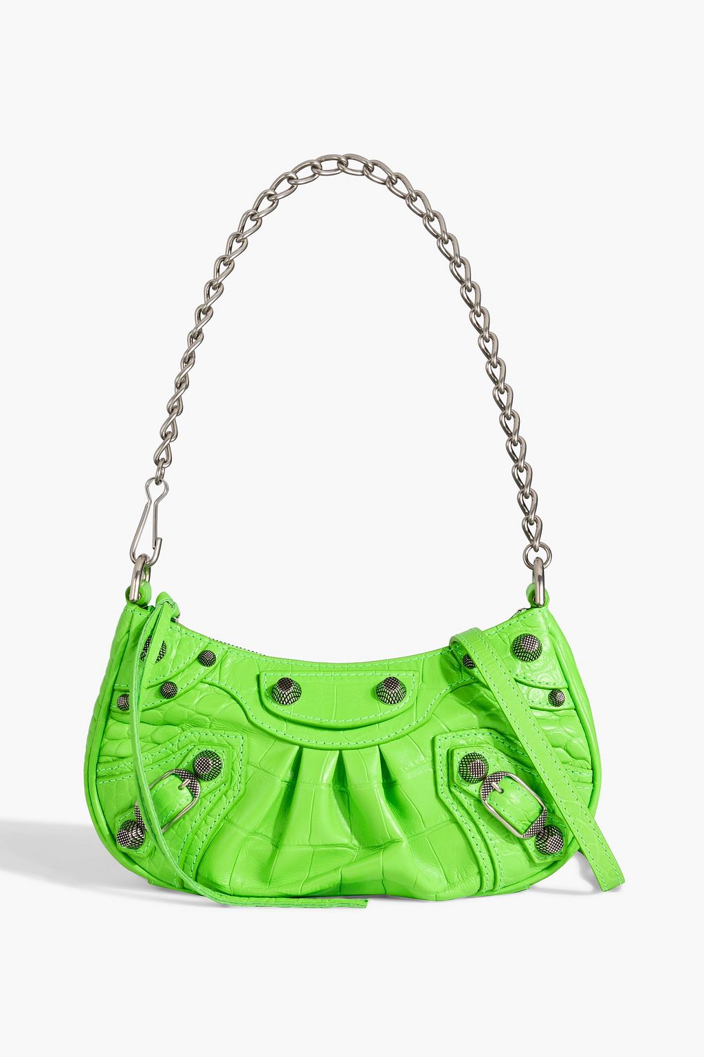 BALENCIAGA Le Cagole XS croc-effect leather shoulder bag | THE OUTNET