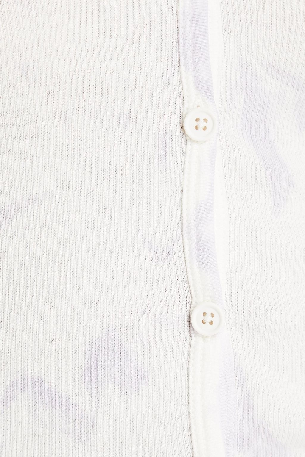 HELMUT LANG Tie-dyed ribbed cotton-jersey top