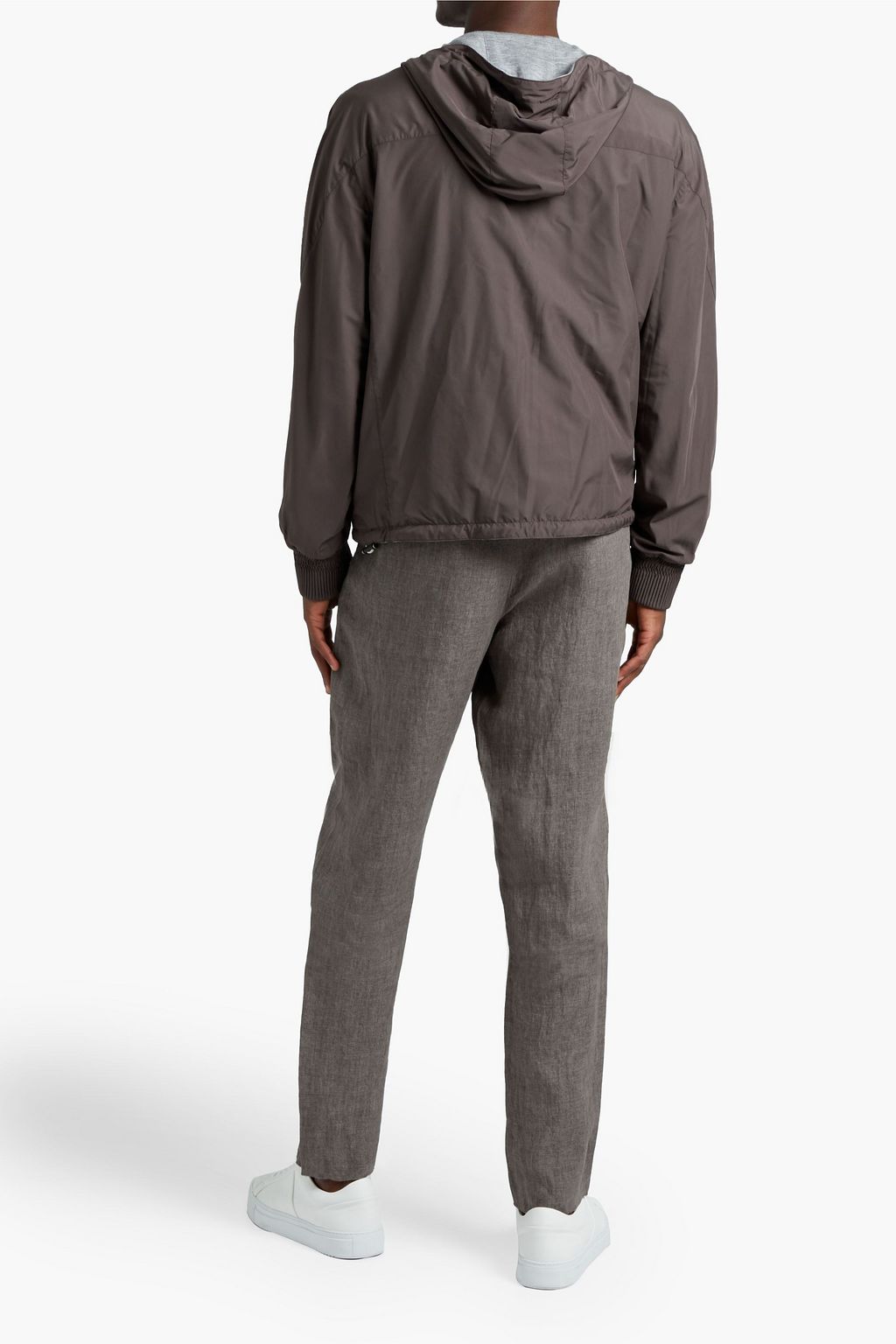 ZEGNA Reversible shell hooded jacket