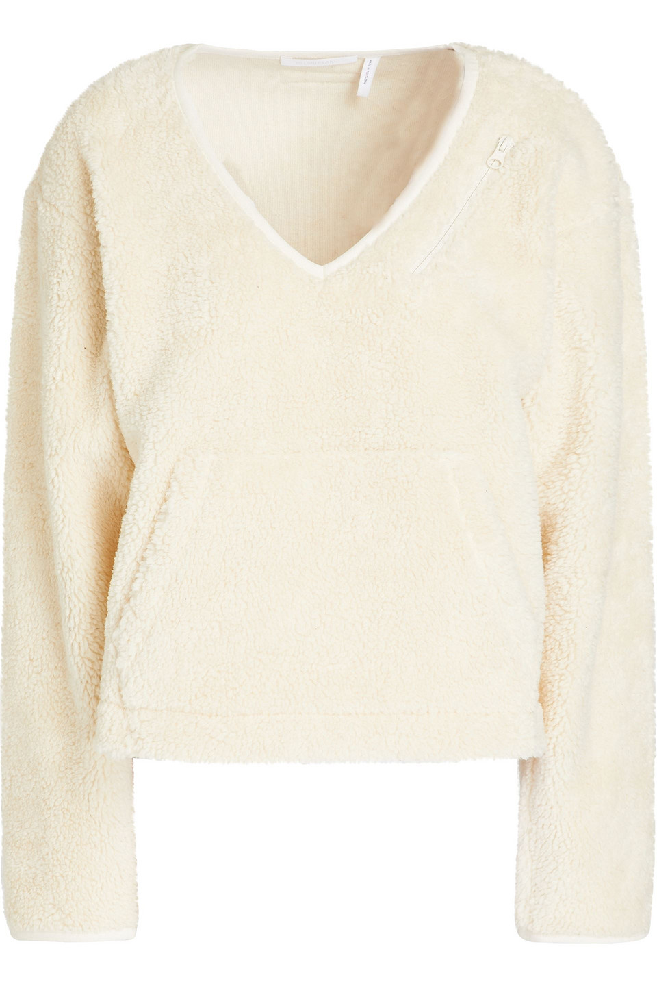 Cotton-blend fleece sweater