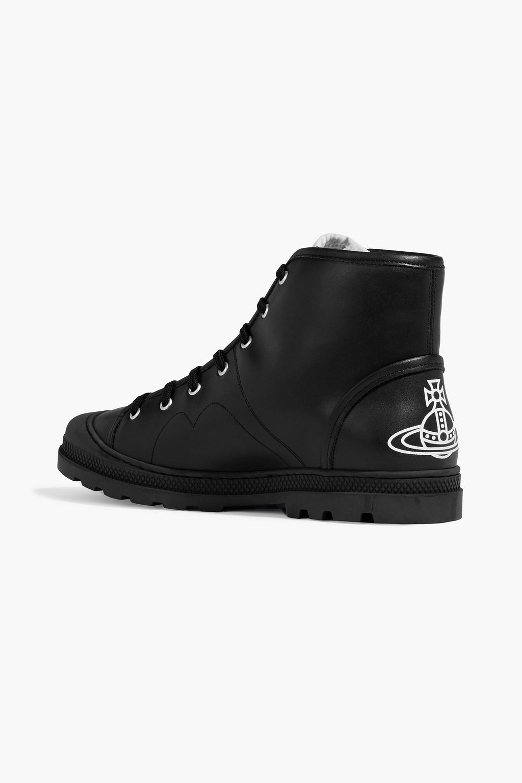 VIVIENNE WESTWOOD Simian logo-print faux leather boots