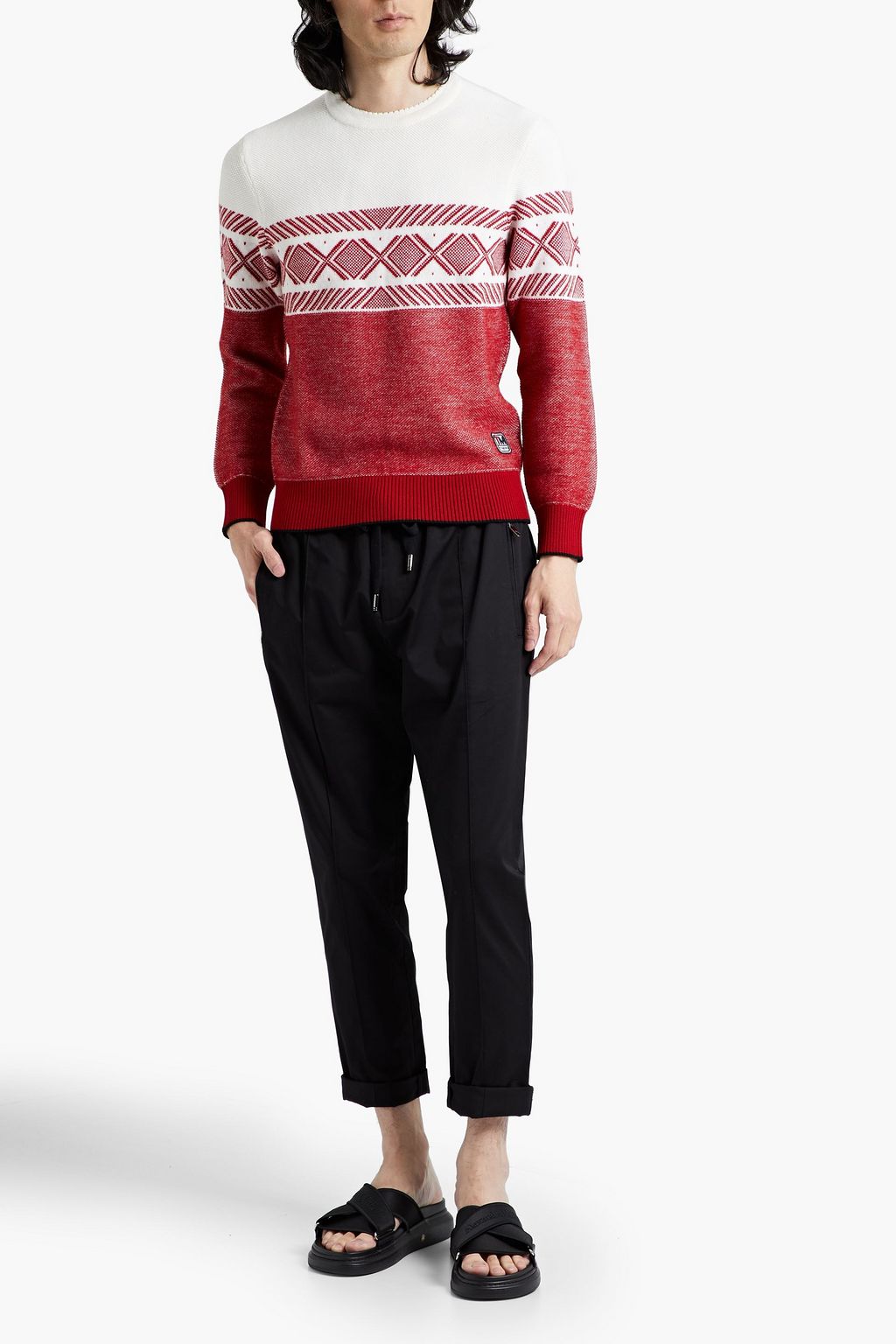 Z ZEGNA Jacquard-knit wool sweater