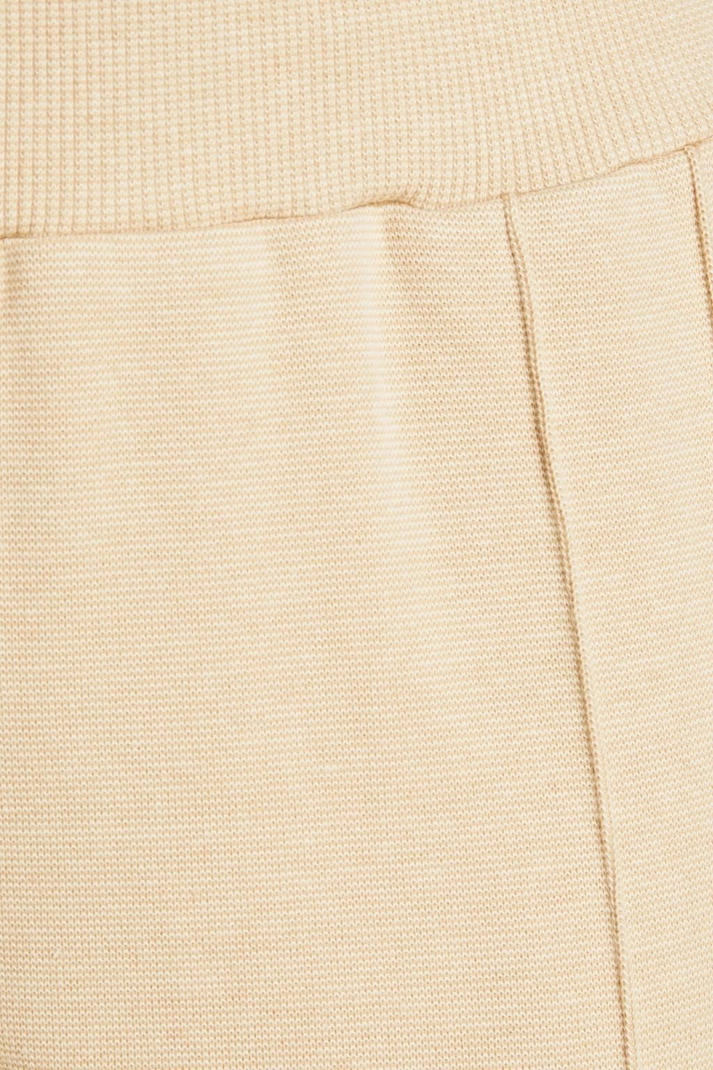 VARLEY Amberly pintucked stretch-cotton jersey track pants