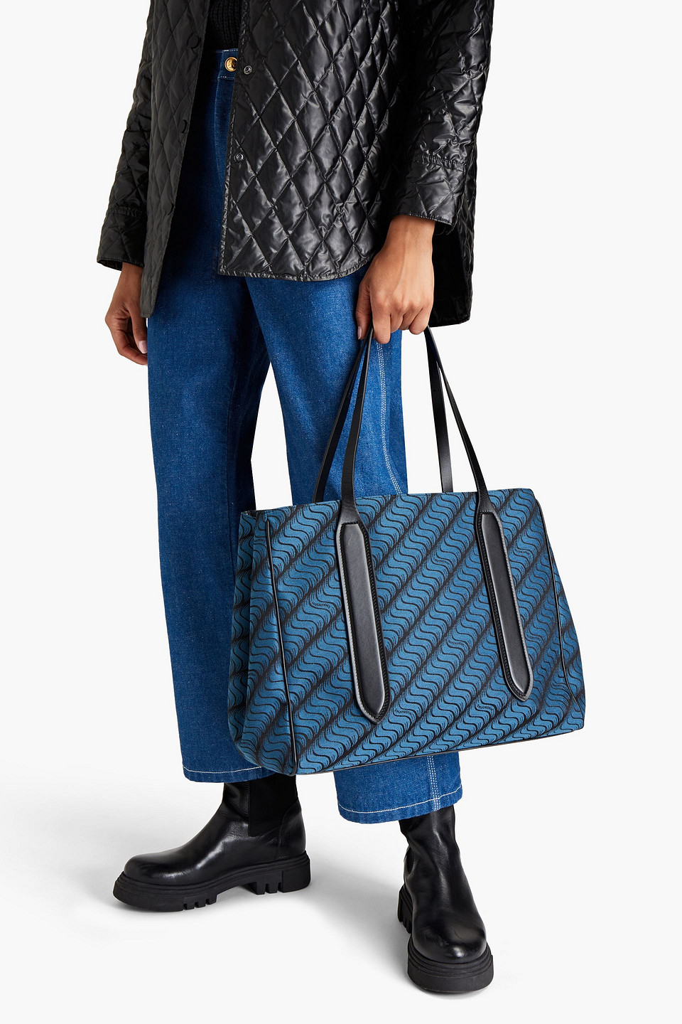 Smythson Ciappa Jacquard Tote