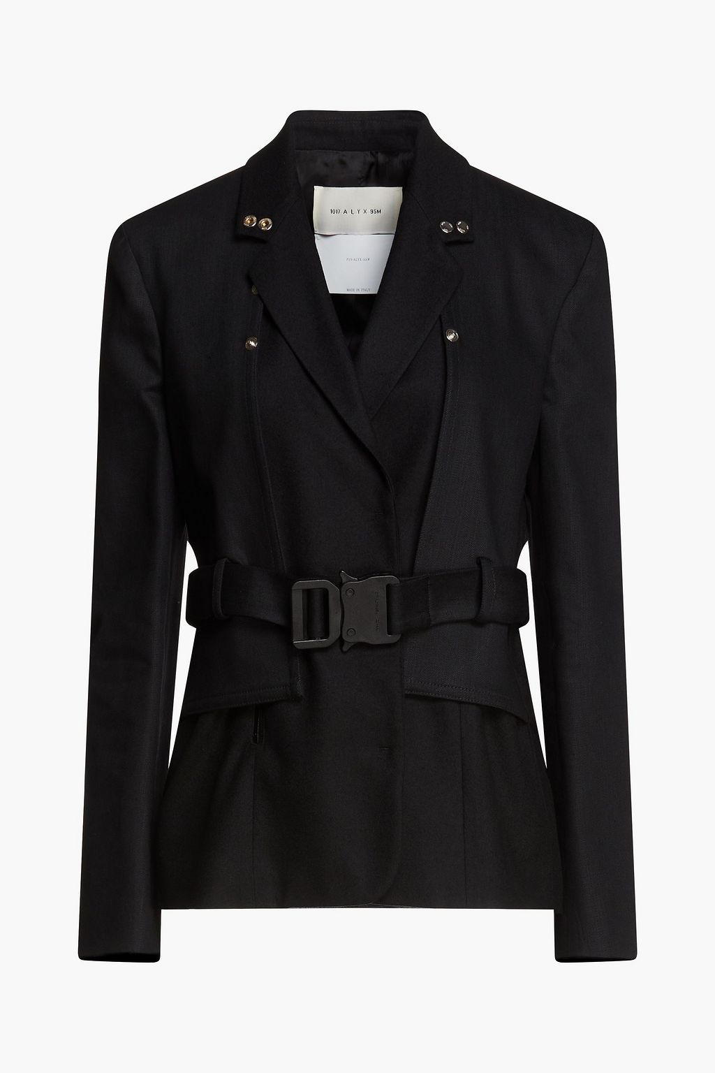 1017 ALYX 9SM Belted paneled gabardine and wool-blend felt blazer