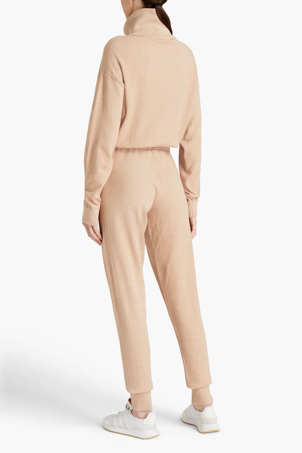 VARLEY Alice cotton-jacquard track pants