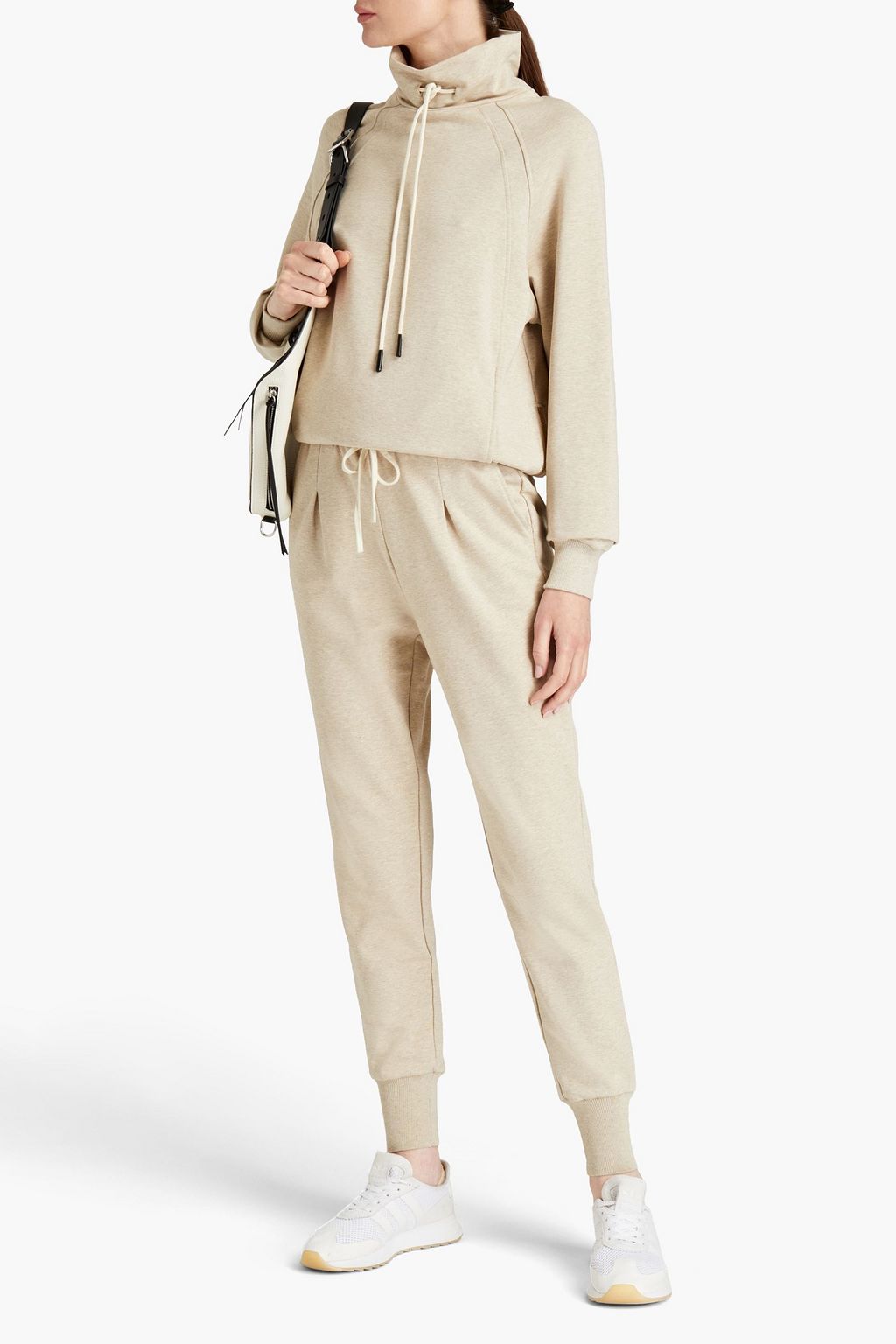 VARLEY French cotton-blend terry track pants