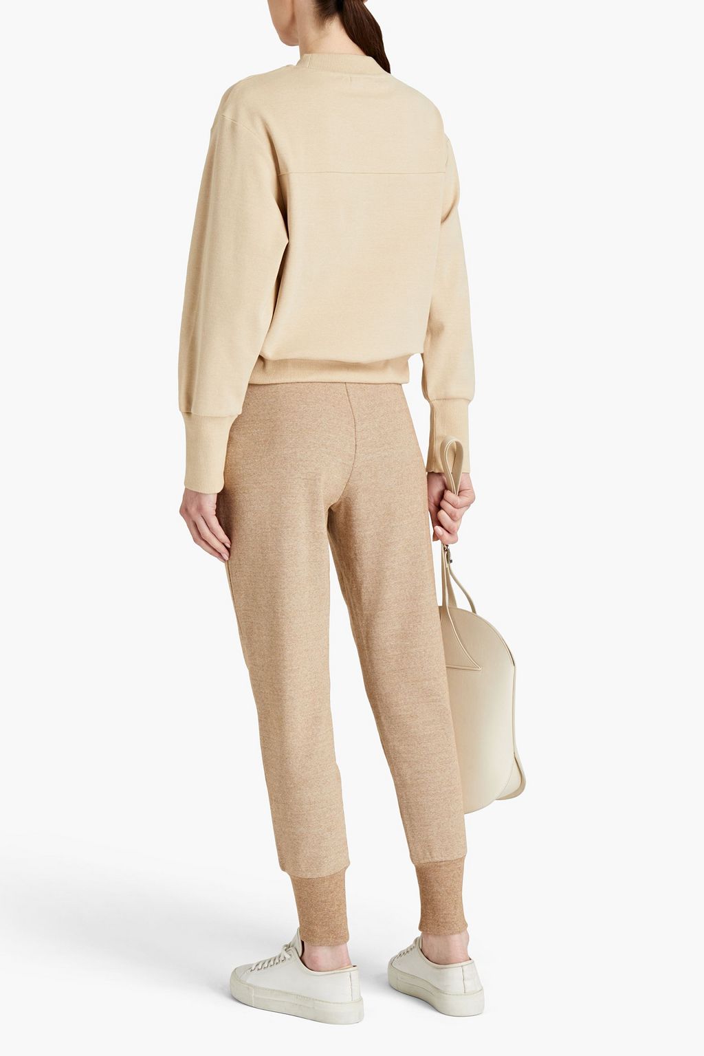 VARLEY Amberly pintucked stretch-cotton jersey track pants