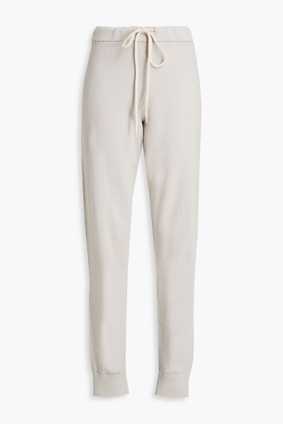 varley - alice cotton-jacquard track pants - gray - s