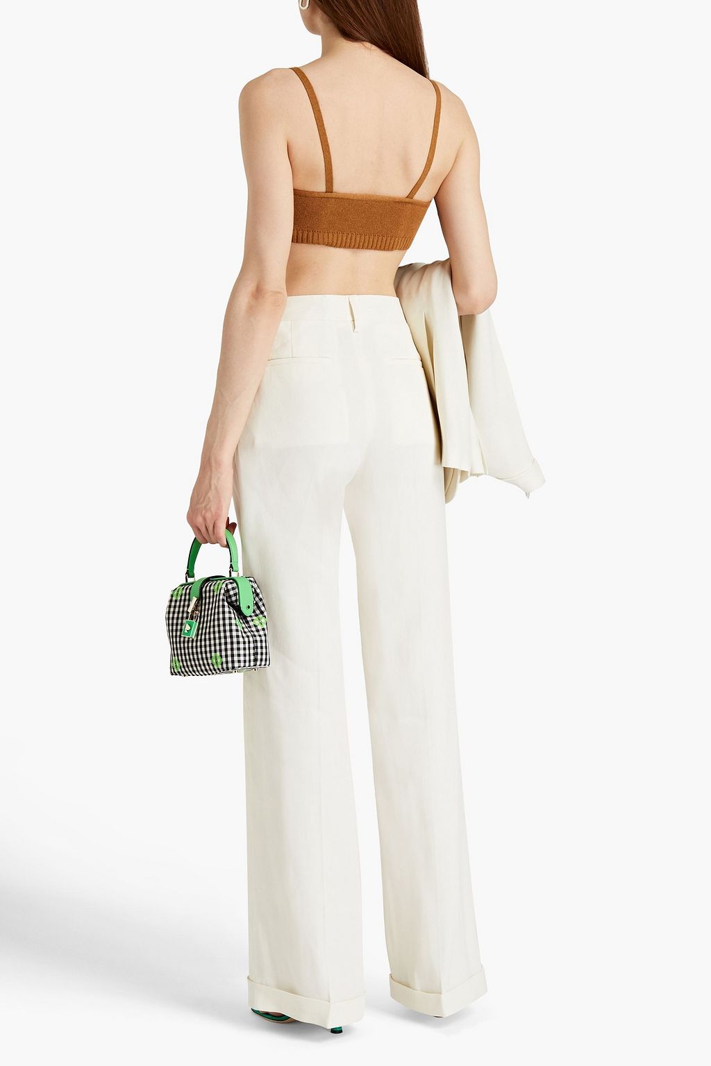 OFF-WHITE™ Wool-blend bra top