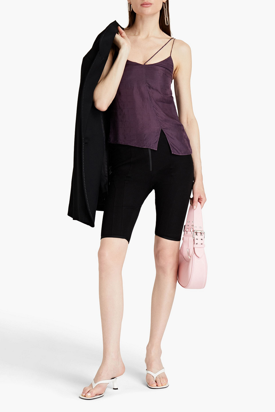 Alyx Lily Cupro-jacquard Camisole In Purple