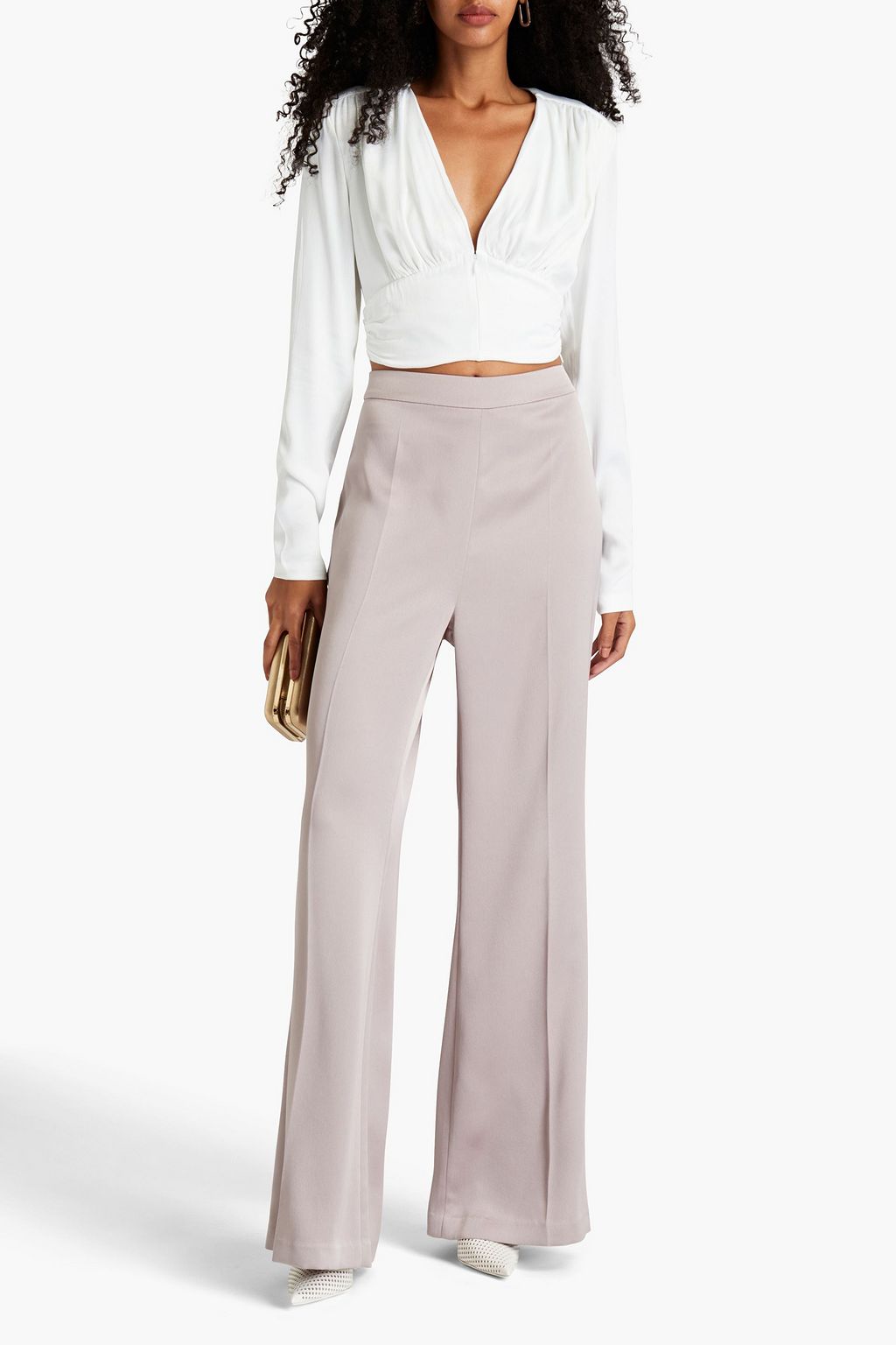 HUISHAN ZHANG Crepe wide-leg pants | THE OUTNET