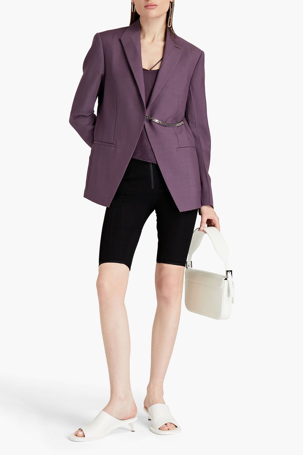 1017 ALYX 9SM Chain-trimmed wool and mohair-blend blazer