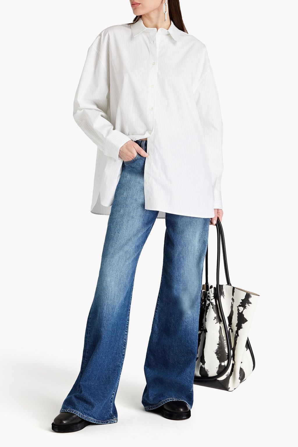 LOULOU STUDIO Espanto cotton-poplin shirt