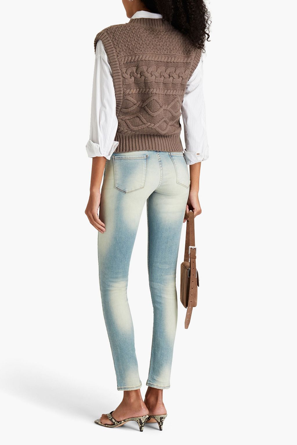 IRO Zeitna distressed mid-rise skinny jeans