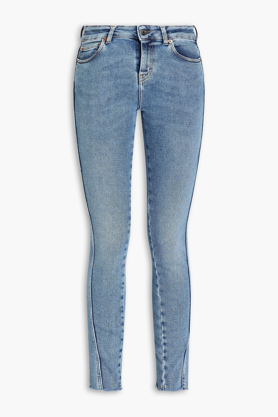 iro - fragile mid-rise skinny jeans - blue - 26