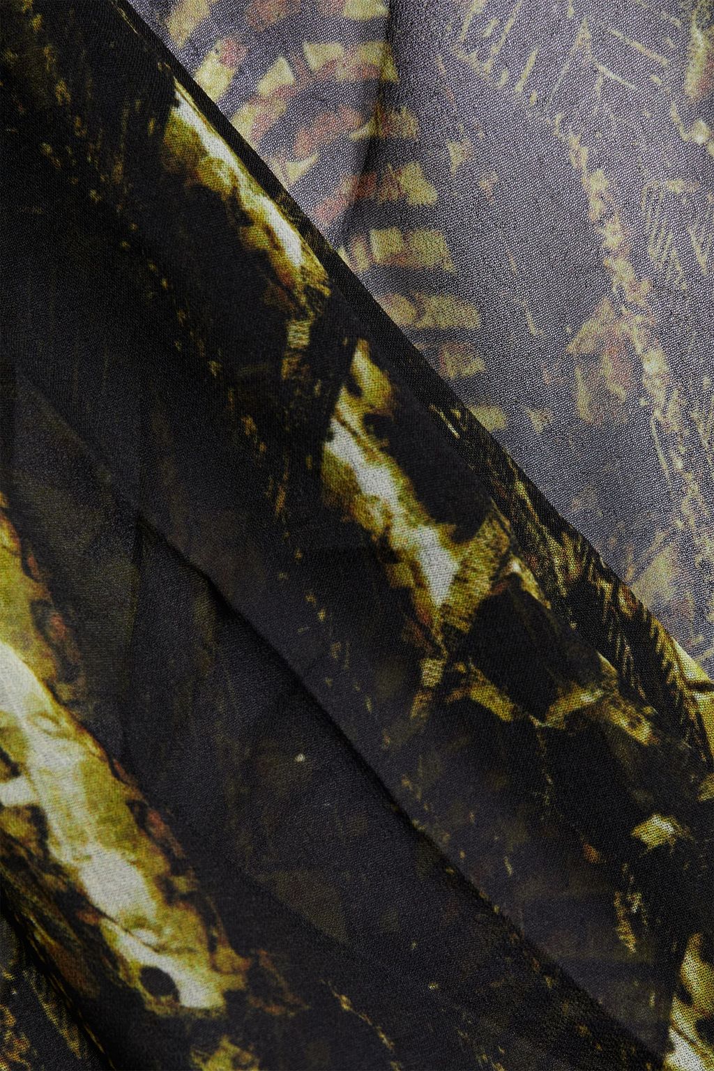 IRO Akley wrap-effect snake-print chiffon mini dress