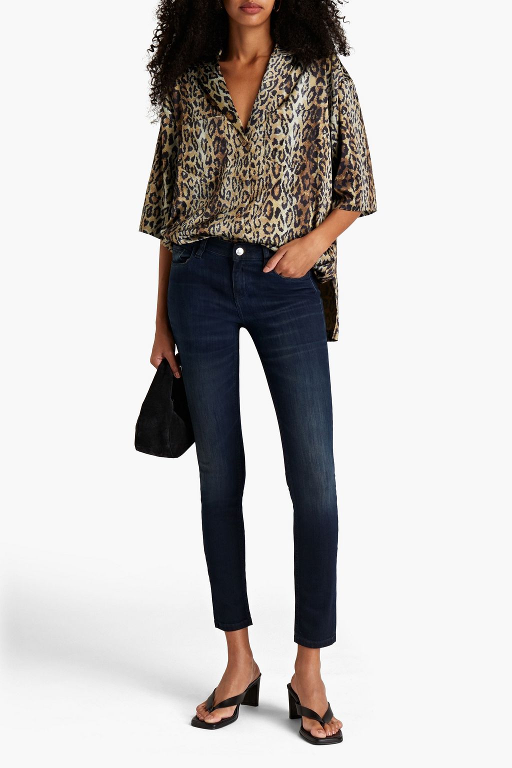 IRO Benthal faded mid-rise skinny  jeans
