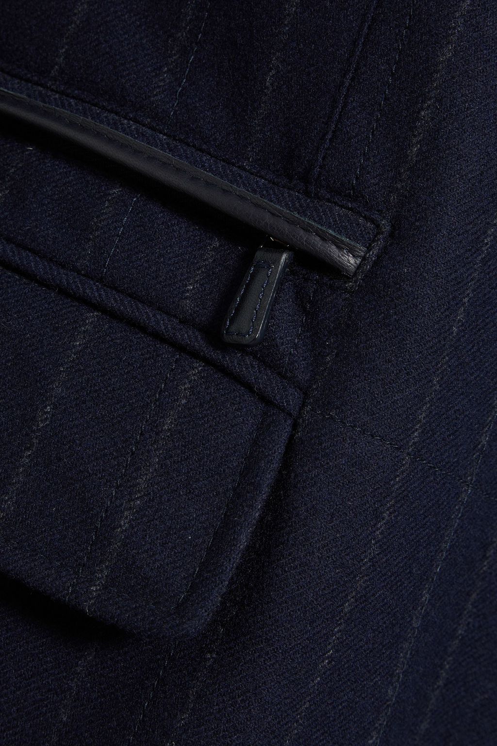 ZEGNA Pinstriped wool and cashmere-blend blazer