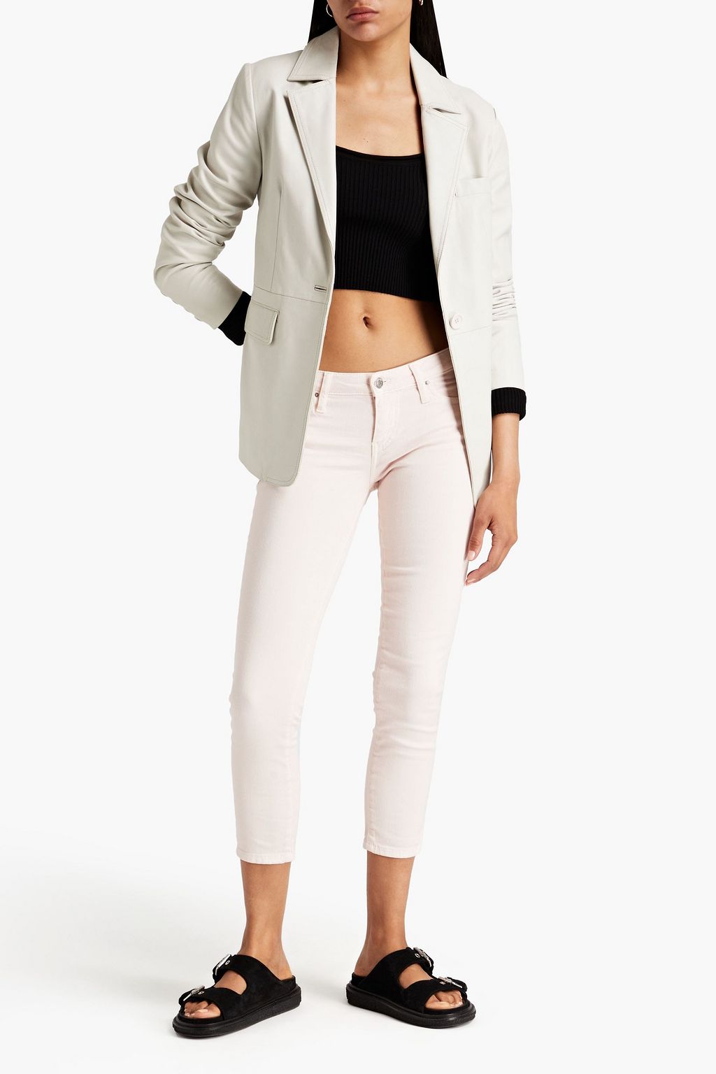 IRO Alyson cropped mid-rise skinny jeans