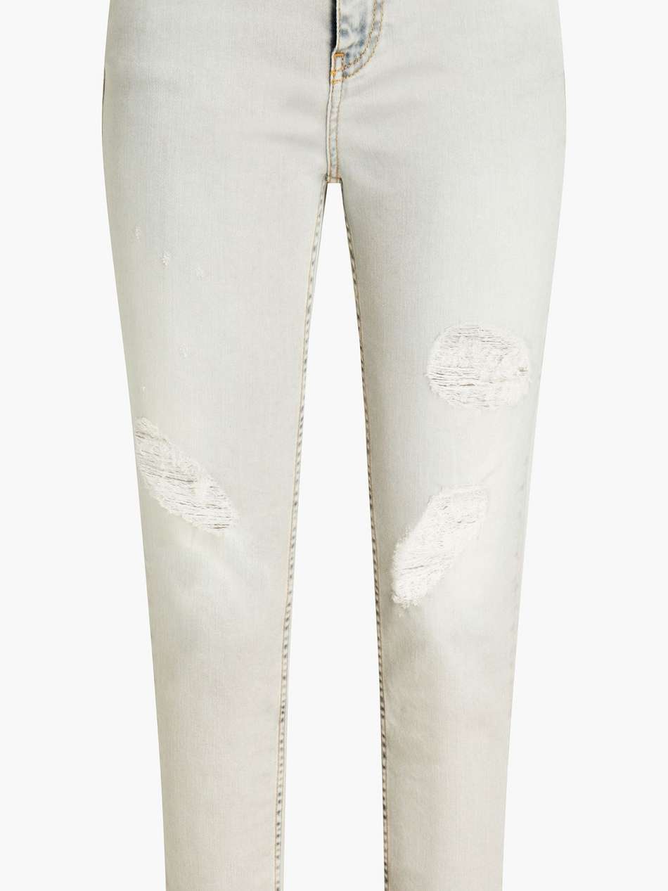 cortez distressed mid-rise skinny jeans