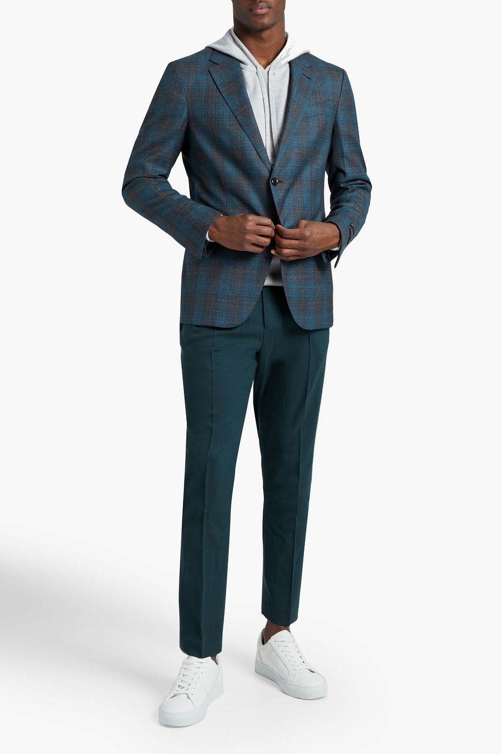 ZEGNA Checked wool blazer