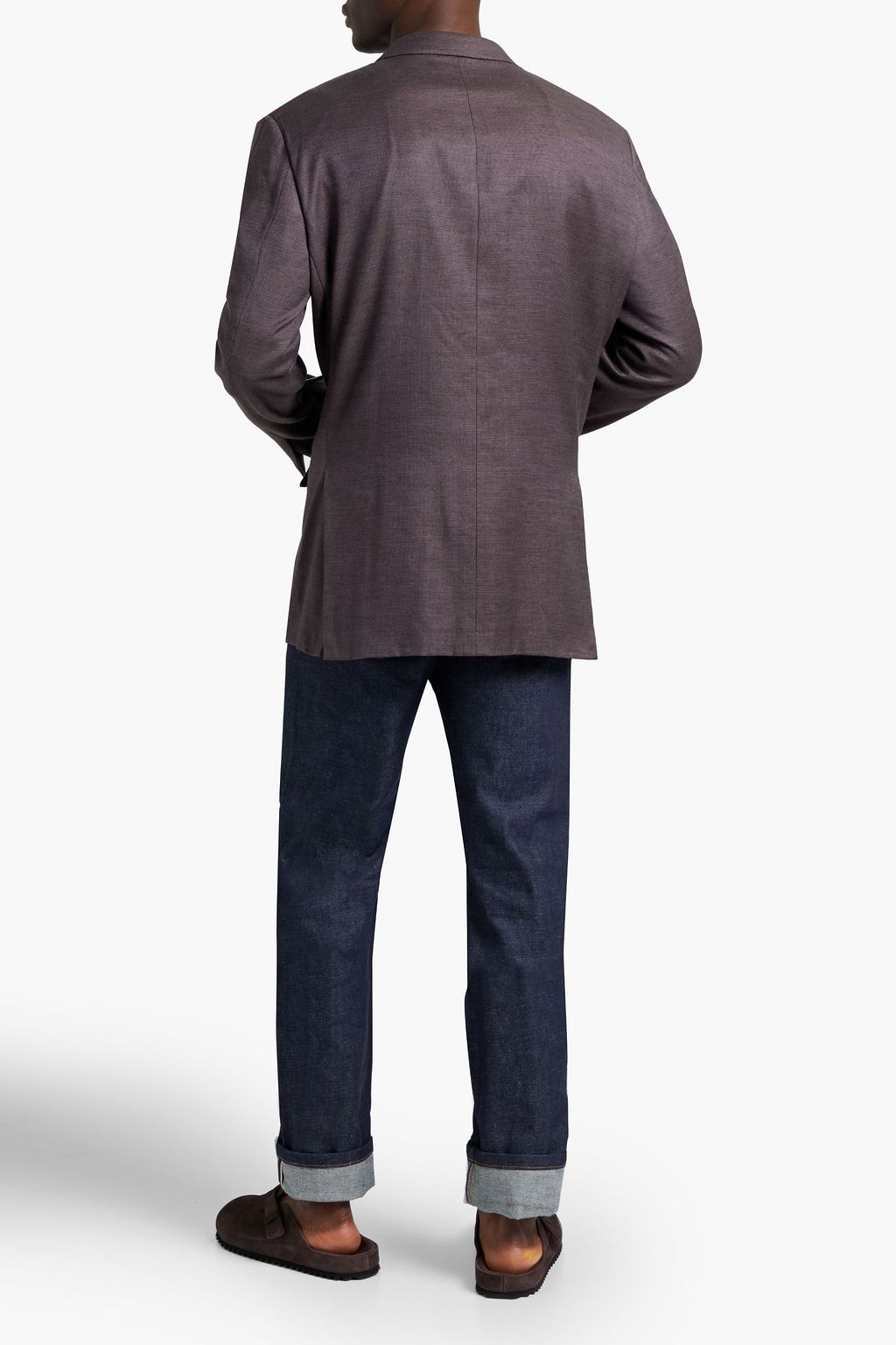ZEGNA Checked cotton-blend blazer