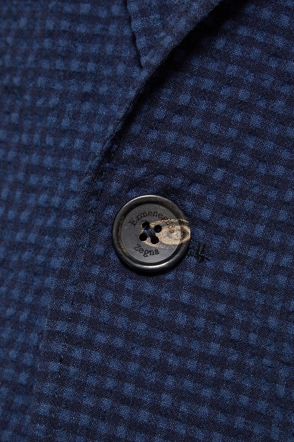 ZEGNA Checked seersucker blazer