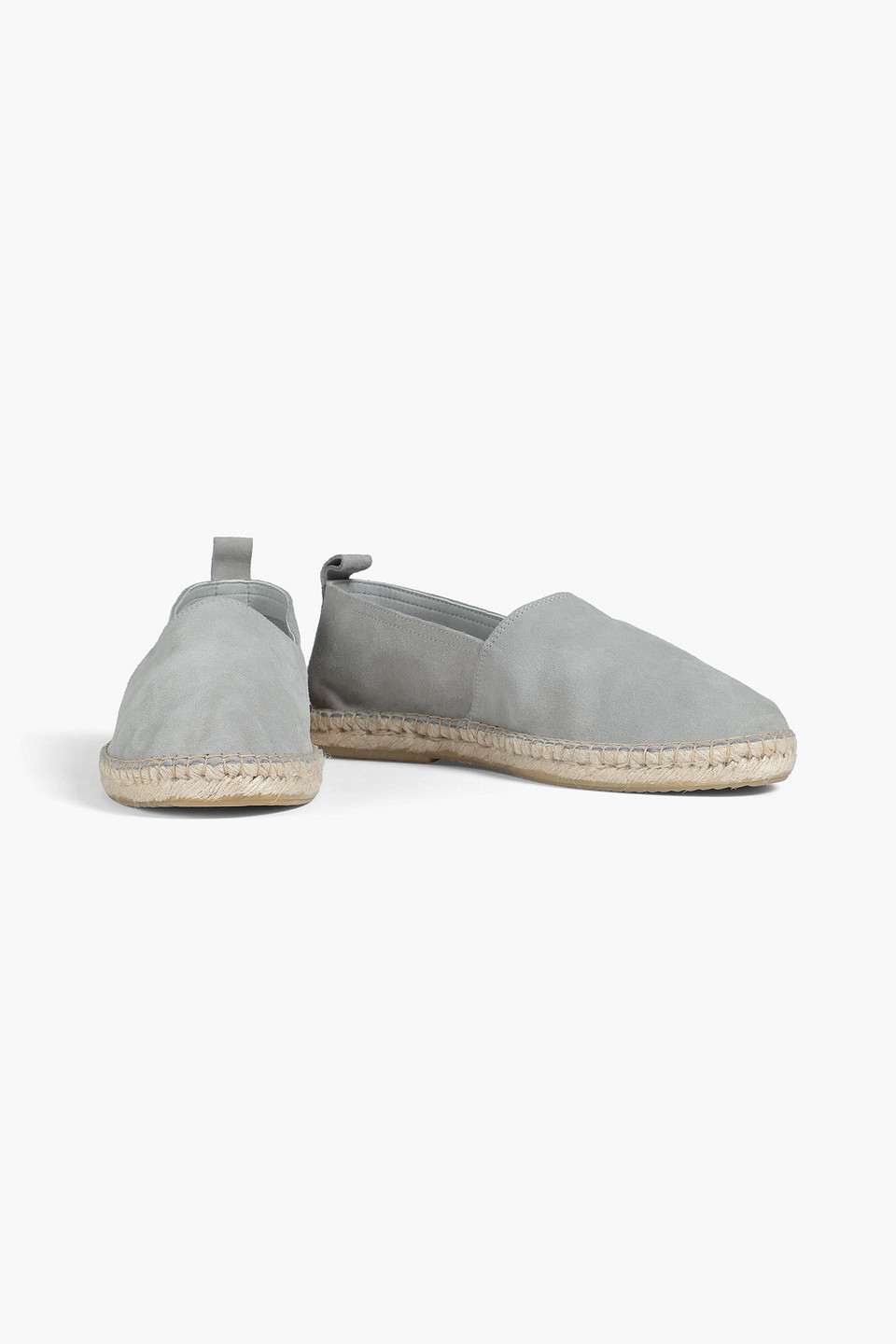 Frescobol Carioca Helio Suede Espadrilles In Gray