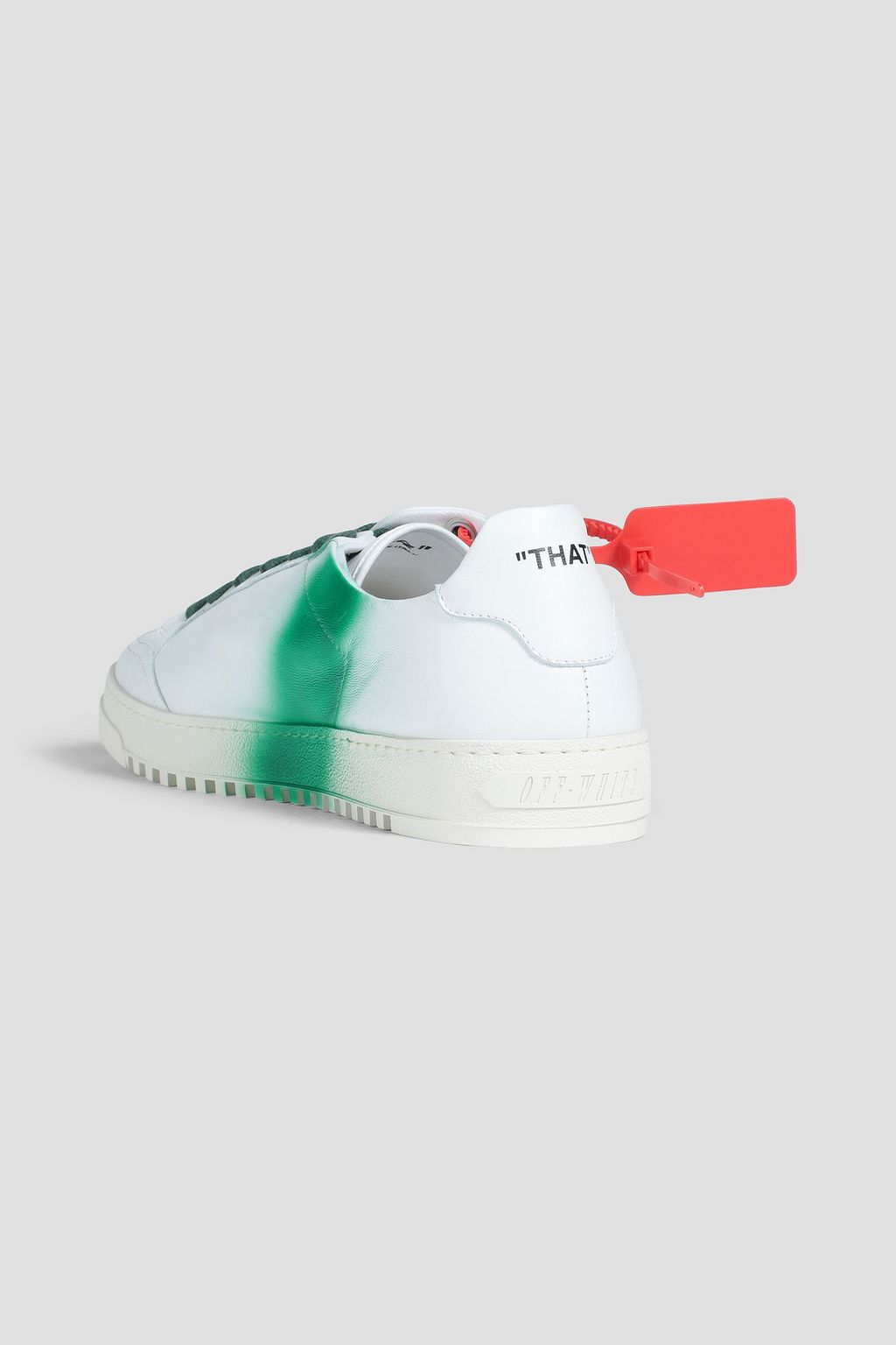 OFF-WHITE™ Appliquéd printed leather sneaker