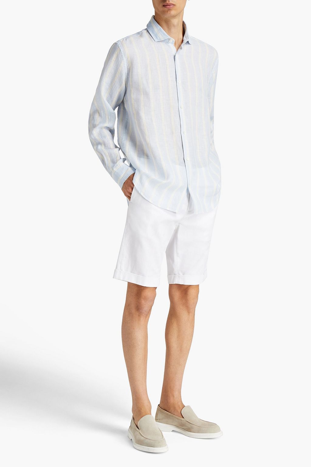 FRESCOBOL CARIOCA Antonio striped linen shirt