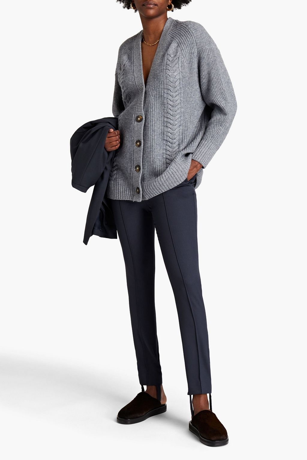 LOULOU STUDIO Pinzon stretch-wool tapered stirrup pants
