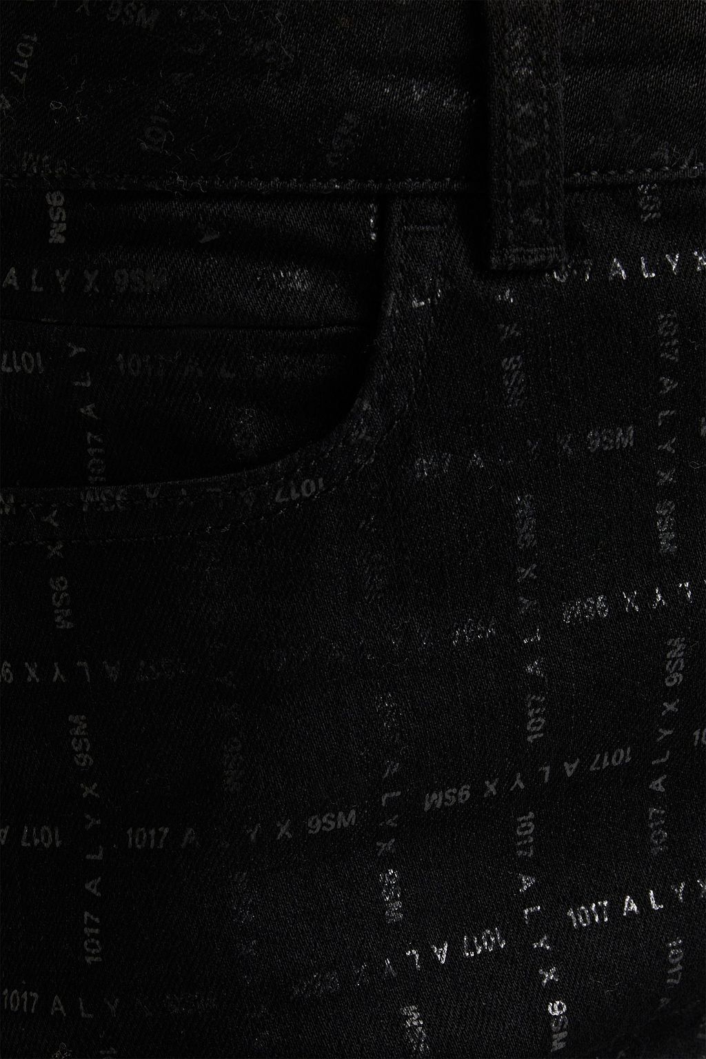 1017 ALYX 9SM Logo-print high-rise straight-leg jeans