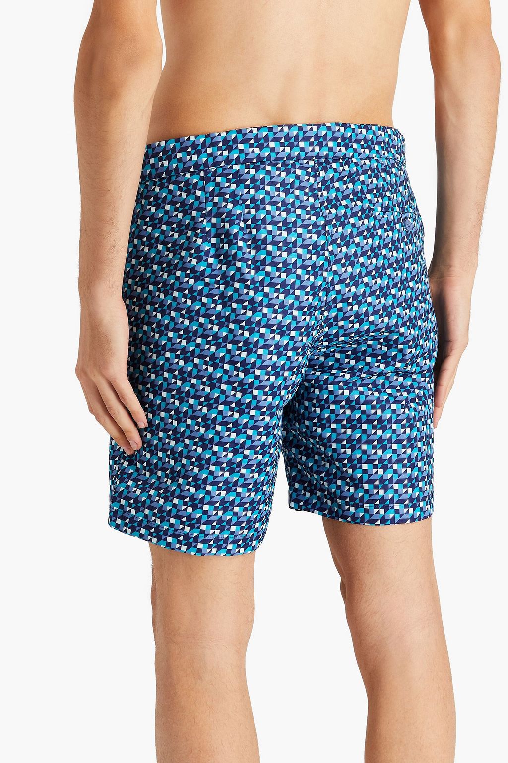 FRESCOBOL CARIOCA Mid-length printed swim shorts