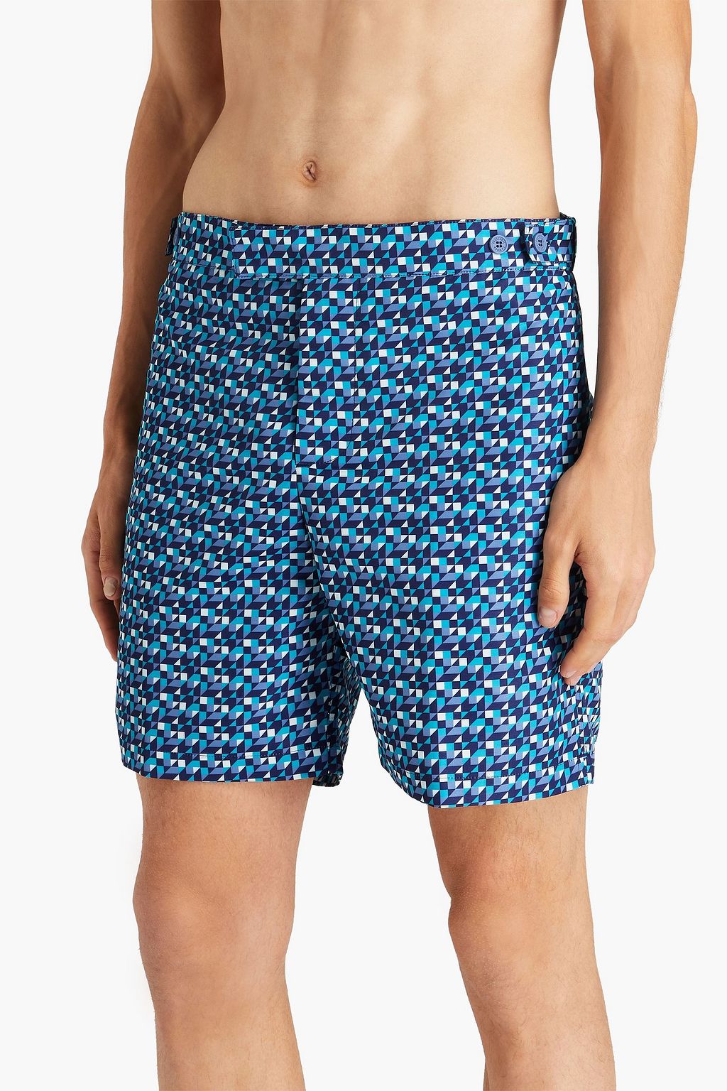 FRESCOBOL CARIOCA Mid-length printed swim shorts