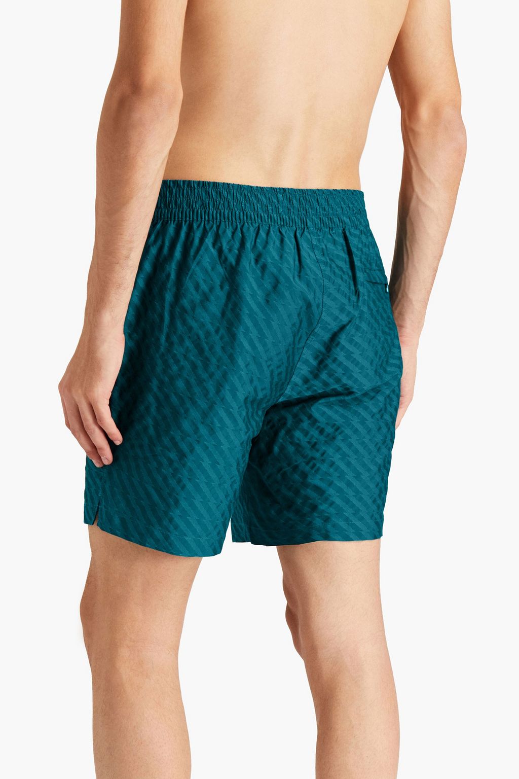 FRESCOBOL CARIOCA Mid-length jacquard swim shorts