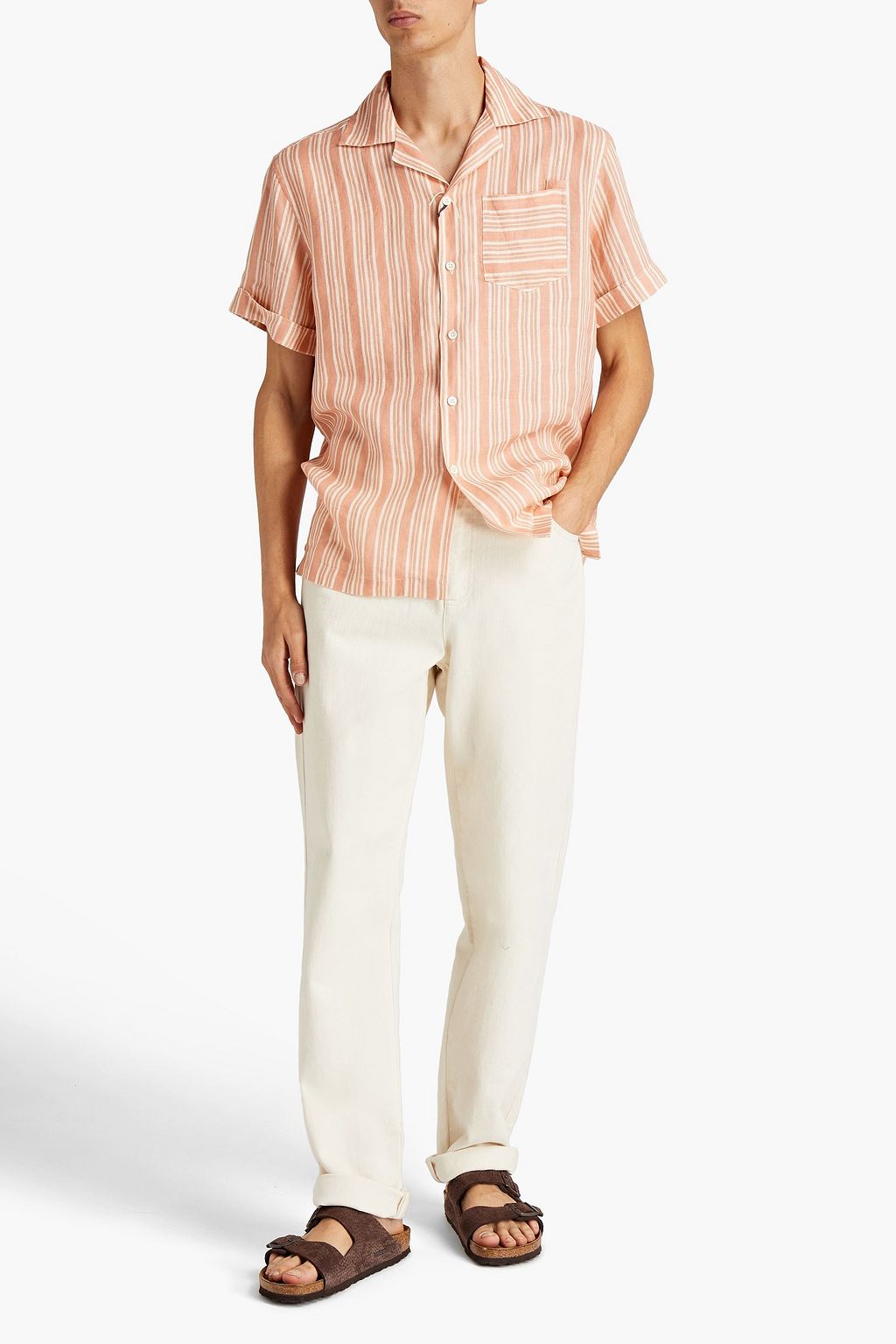 FRESCOBOL CARIOCA Thomas striped linen shirt