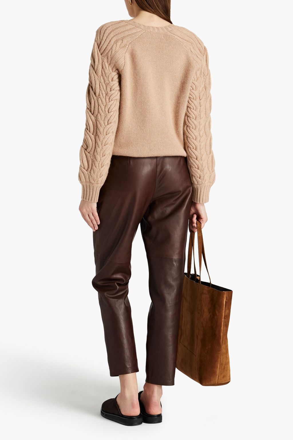NAADAM Cable-knit wool and cashmere-blend sweater