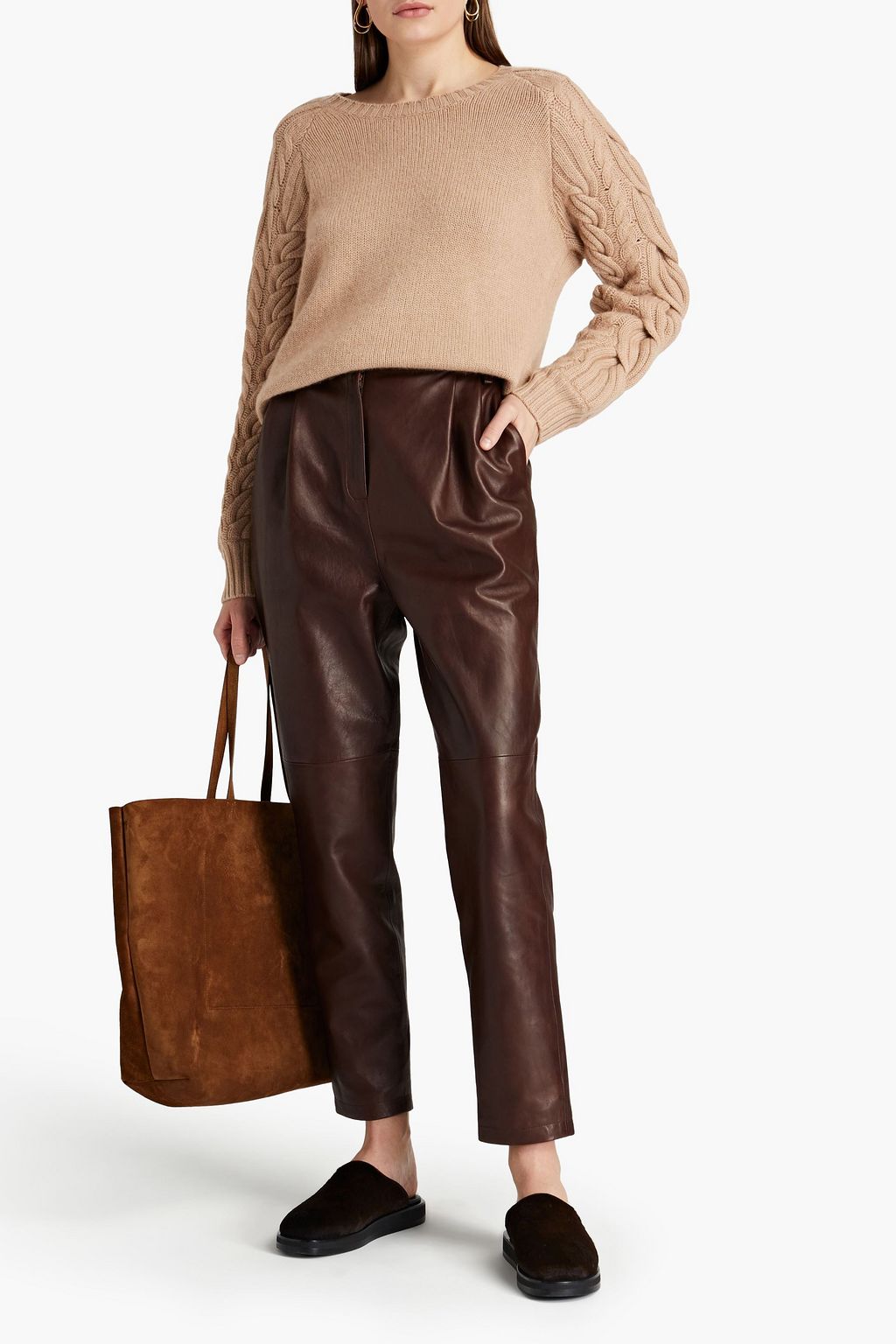 NAADAM Cable-knit wool and cashmere-blend sweater