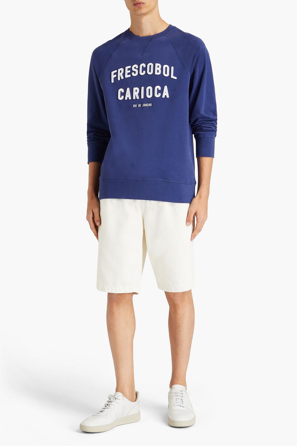 FRESCOBOL CARIOCA Sweatshirt aus Baumwollfrottee mit Stickereien