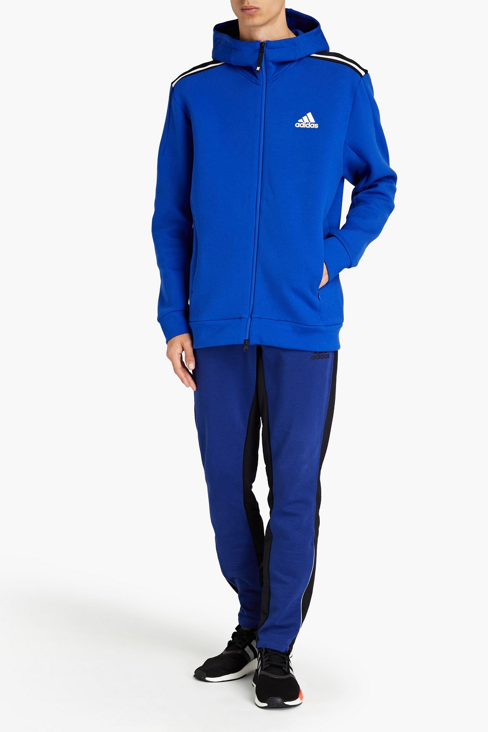 Adidas Originals Adidas Man Printed Scuba Hooded Jacket