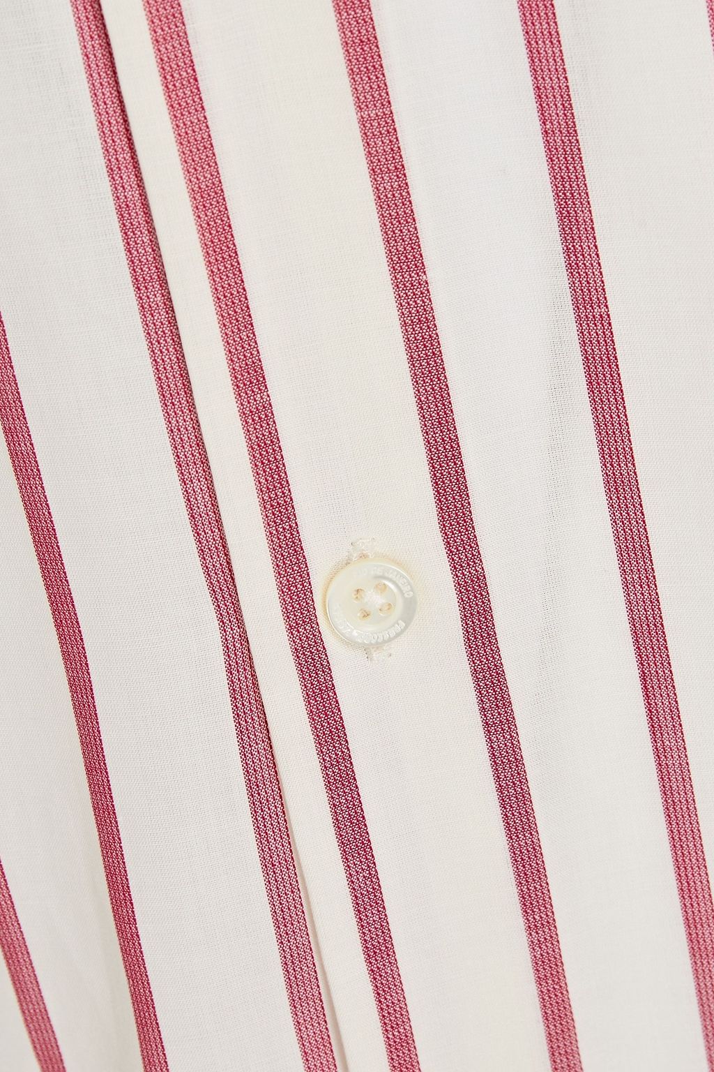 FRESCOBOL CARIOCA Striped cotton and silk-blend shirt