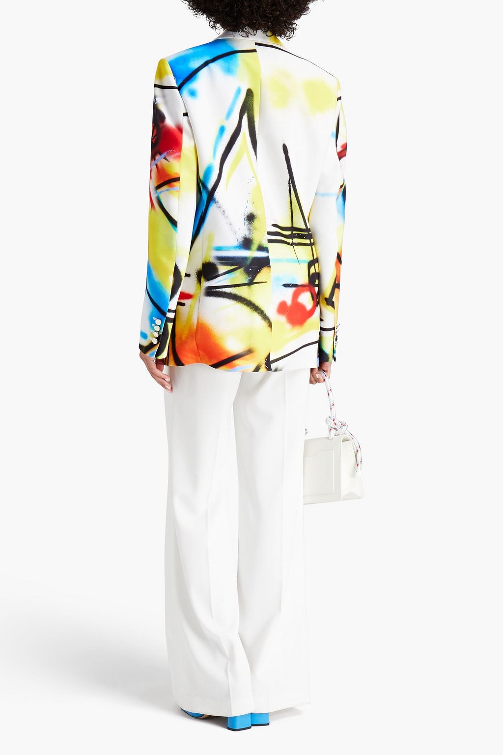 OFF-WHITE™ Printed crepe blazer
