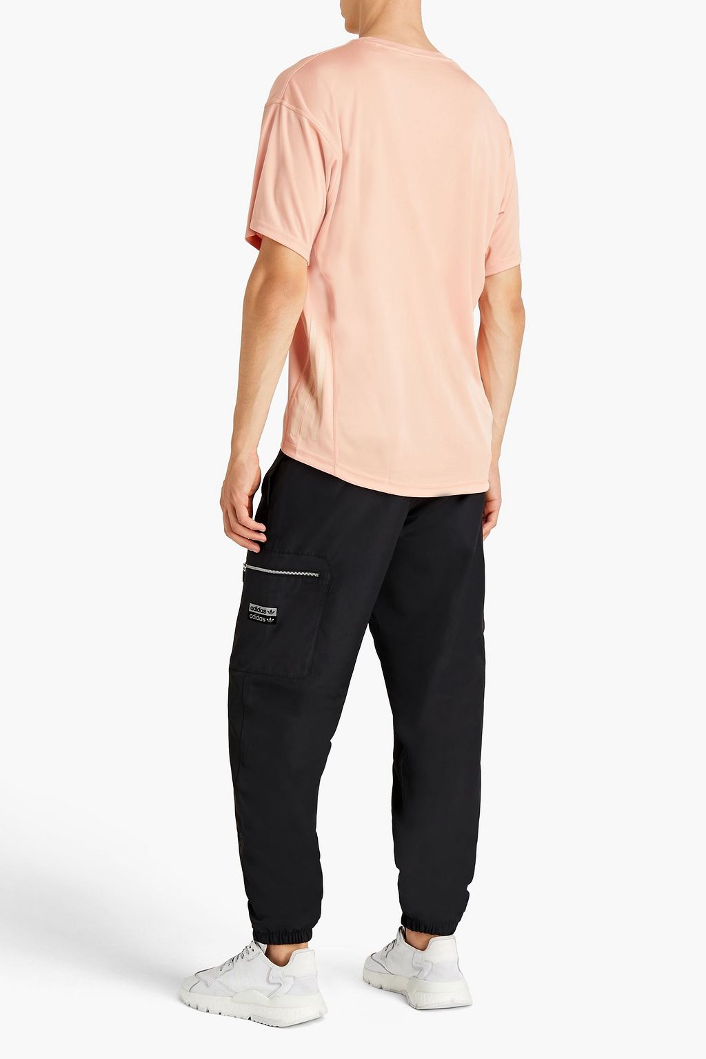 ADIDAS Logo-print mesh T-shirt