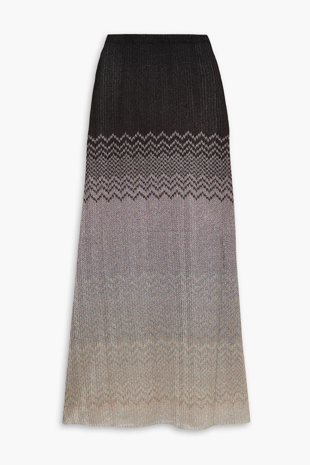 MISSONI Metallic crochetknit maxi skirt THE