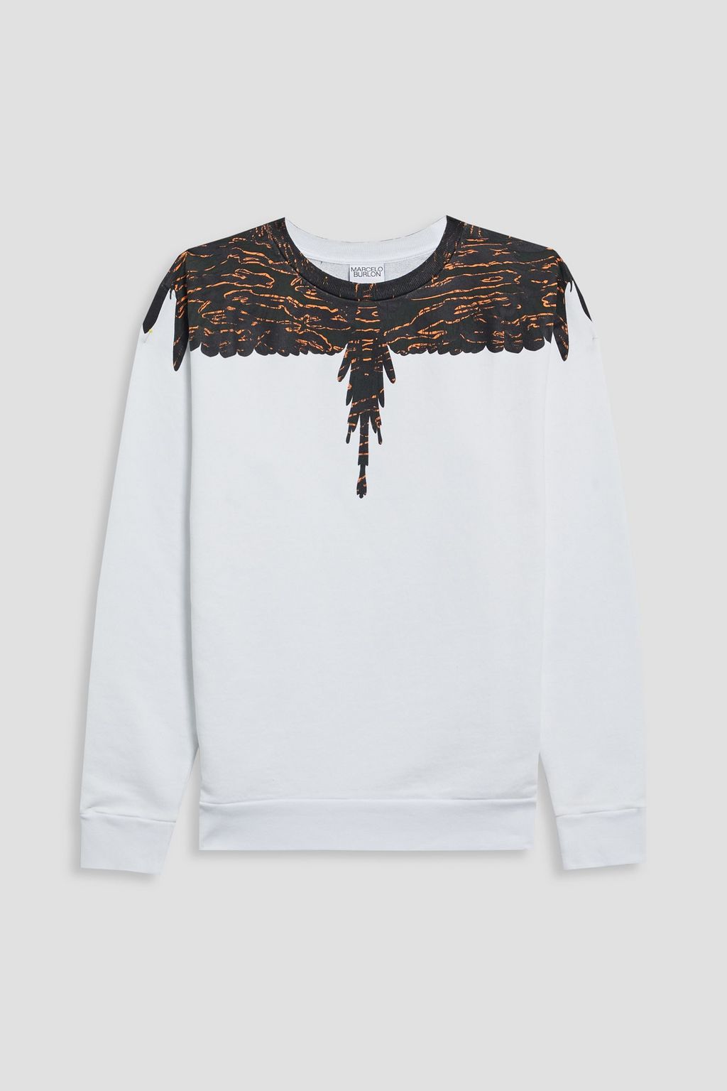 MARCELO BURLON cotton-terry sweatshirt | up to off | THE OUTNET