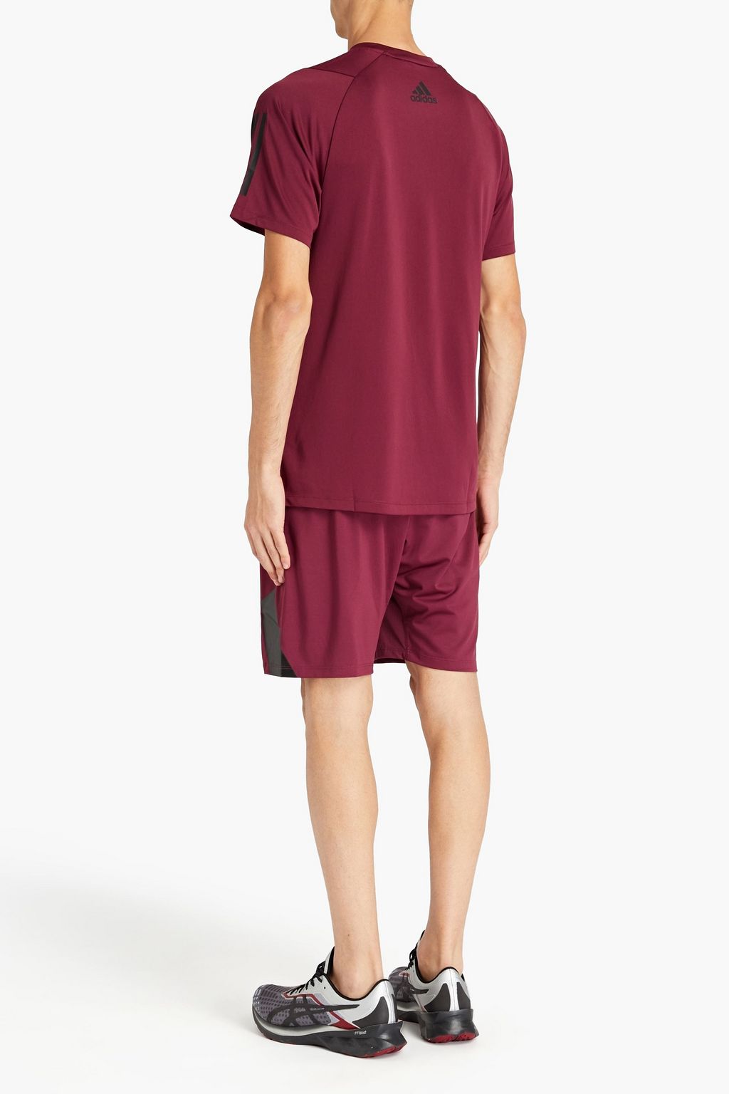 ADIDAS Printed stretch-jersey T-shirt