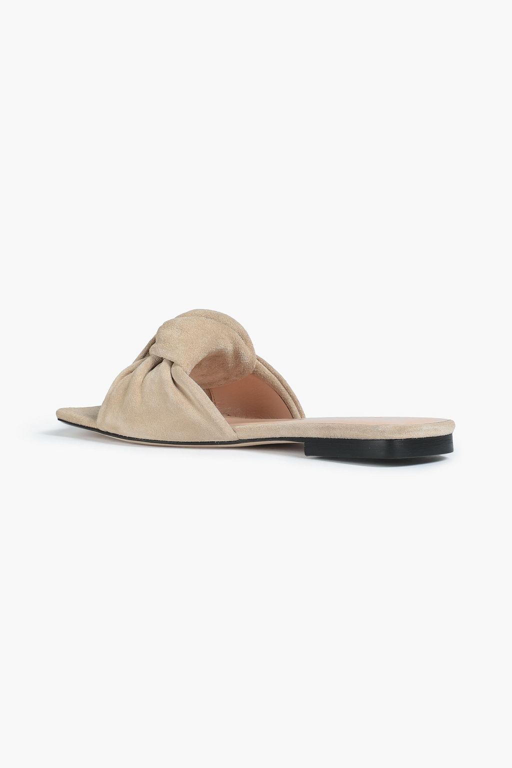 BY FAR Lima twisted suede sandals