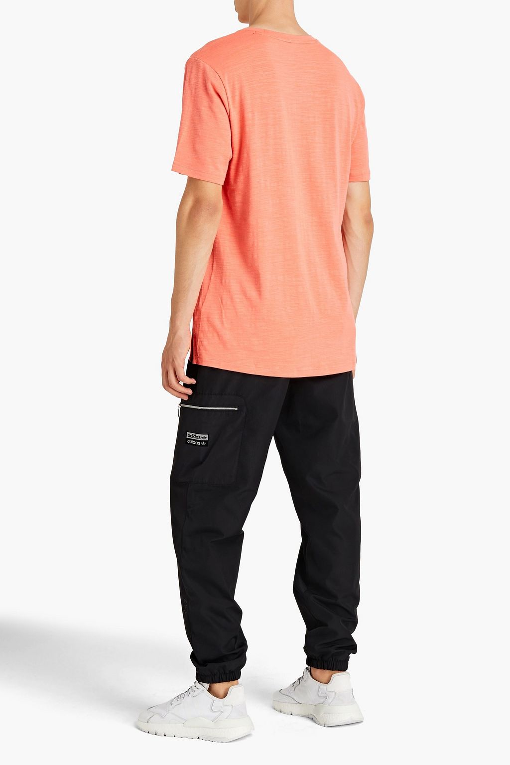 ADIDAS Logo-printed slub-jersey T-shirt