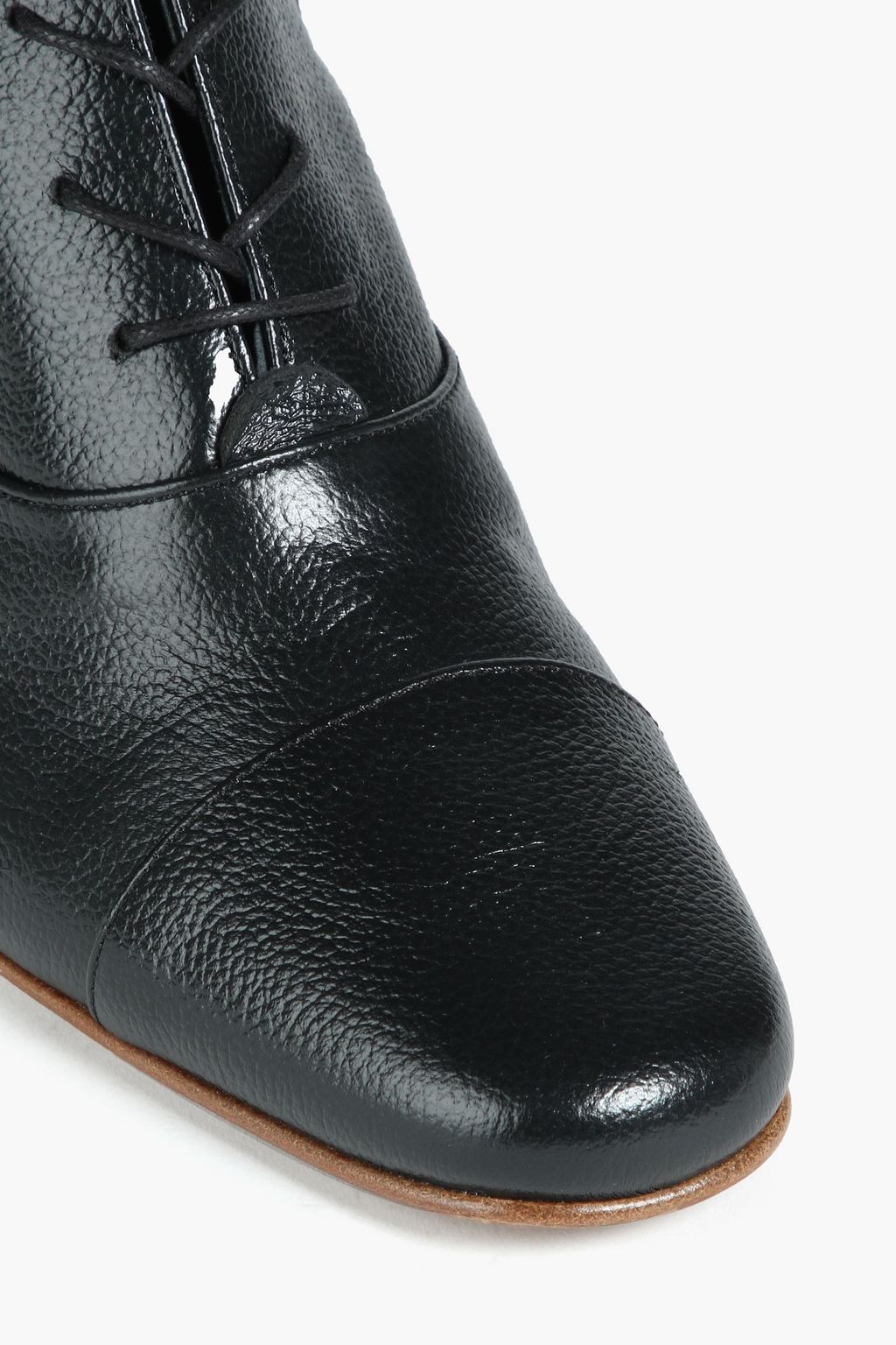 BY FAR Lada 42 textured-leather knee boots